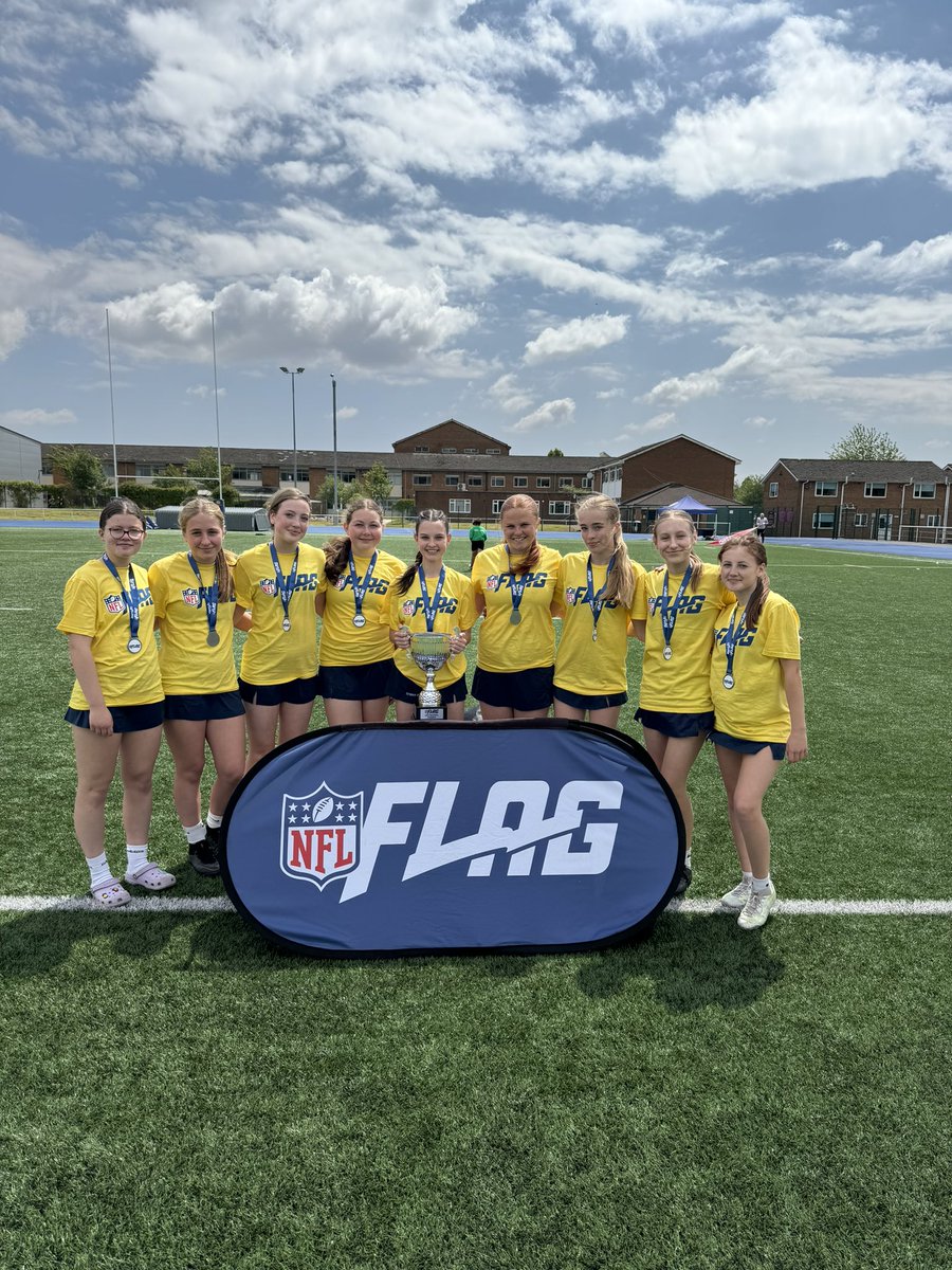 🏈Perfformiad llwyddianus yng ngystadleuaeth NFL Flag De Cymru heddiw🥇🏈 
Ymlaen i’r rownd nesaf👏🏼