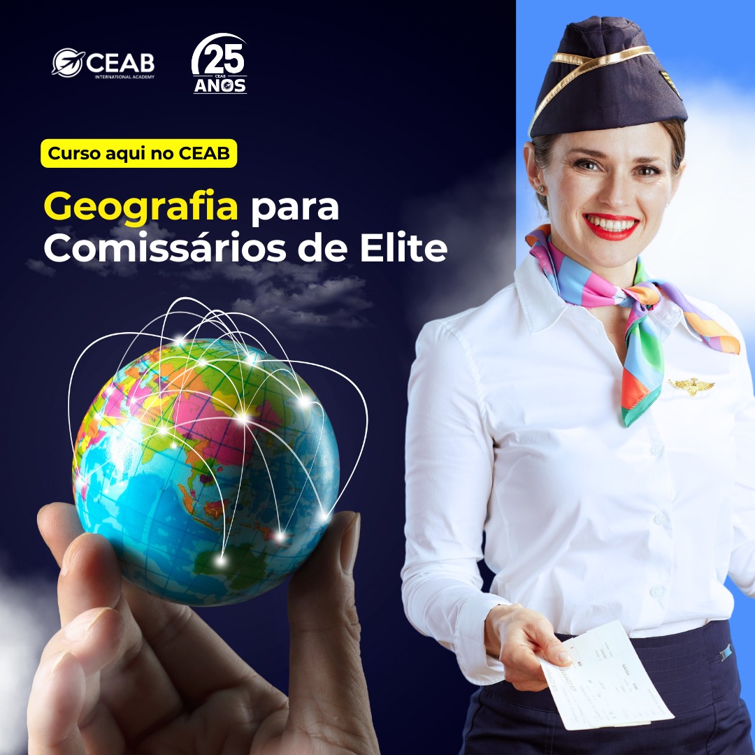 CEABBR's tweet photo. Agora temos o Curso de geografia para comissários. Destaque-se na aviação com o curso Geografia para Comissários de Elite! 
 Aprofunde seus conhecimentos sobre rotas de voo, condições climáticas e geografia política dos destinos.

#cursos #ead  #futuroscomissários #comissarios https://t.co/Tesl3VrGpa
