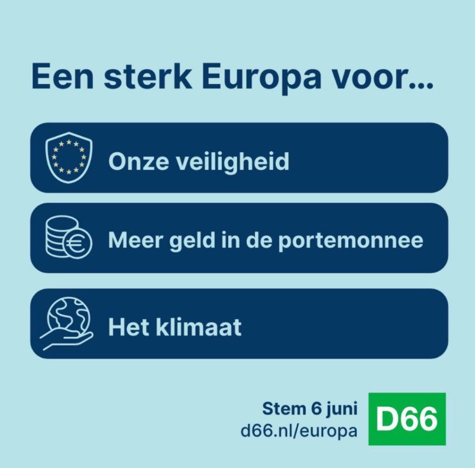D66VHL's tweet photo. Heeft u al gestemd? Het kan nog steeds! Ga stemmen. Voor een sterk Europa. Voor Nederland. https://t.co/yiD3Fmyd6a