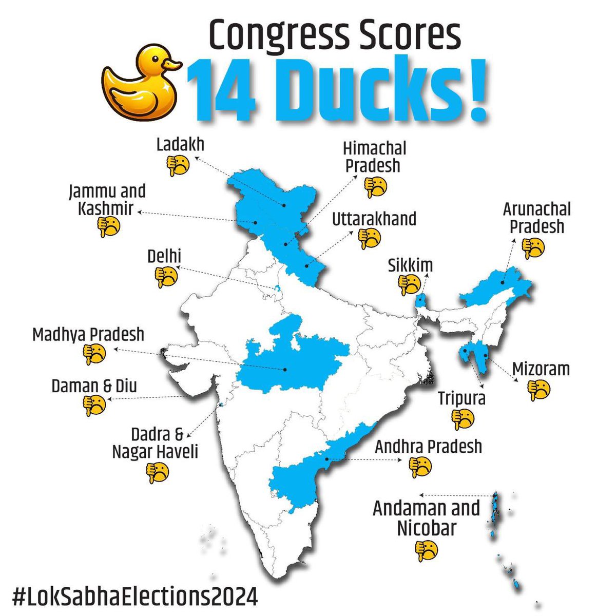 MajorPoonia's tweet photo. Soros Spokesperson Rahul Gandhi scored 14 Ducks all over India 🇮🇳 
#BharatRejectedSorosGang https://t.co/Ailbek0ccQ