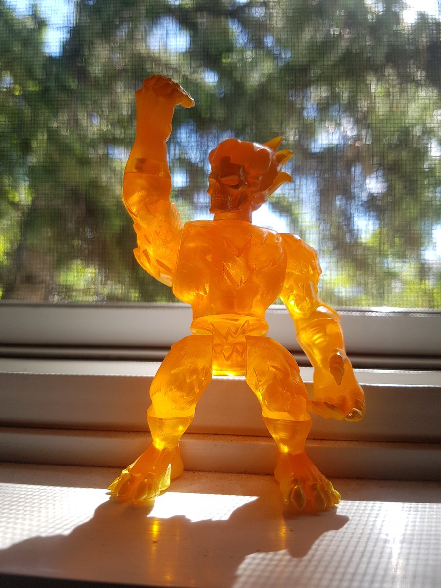 TheLocalBard's tweet photo. Flame Face by @mightymaniax and @RocomToys  I've not been able to support them after their first kickstarter, but they still make some awesome toys! This one is a favorite of mine! https://t.co/yvaThqROjx