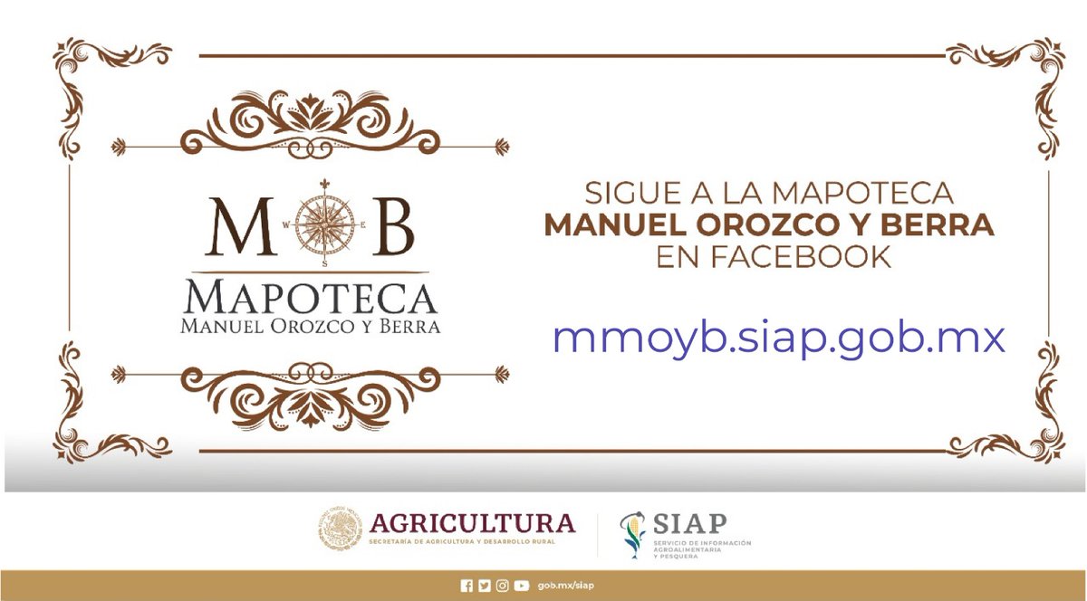 DGSIAP_Mx's tweet photo. Sigue a la #Mapoteca Manuel Orozco y Berra a través de Facebook y conoce su página web https://t.co/z0QdyEuFFB https://t.co/St0UhWfLkn
