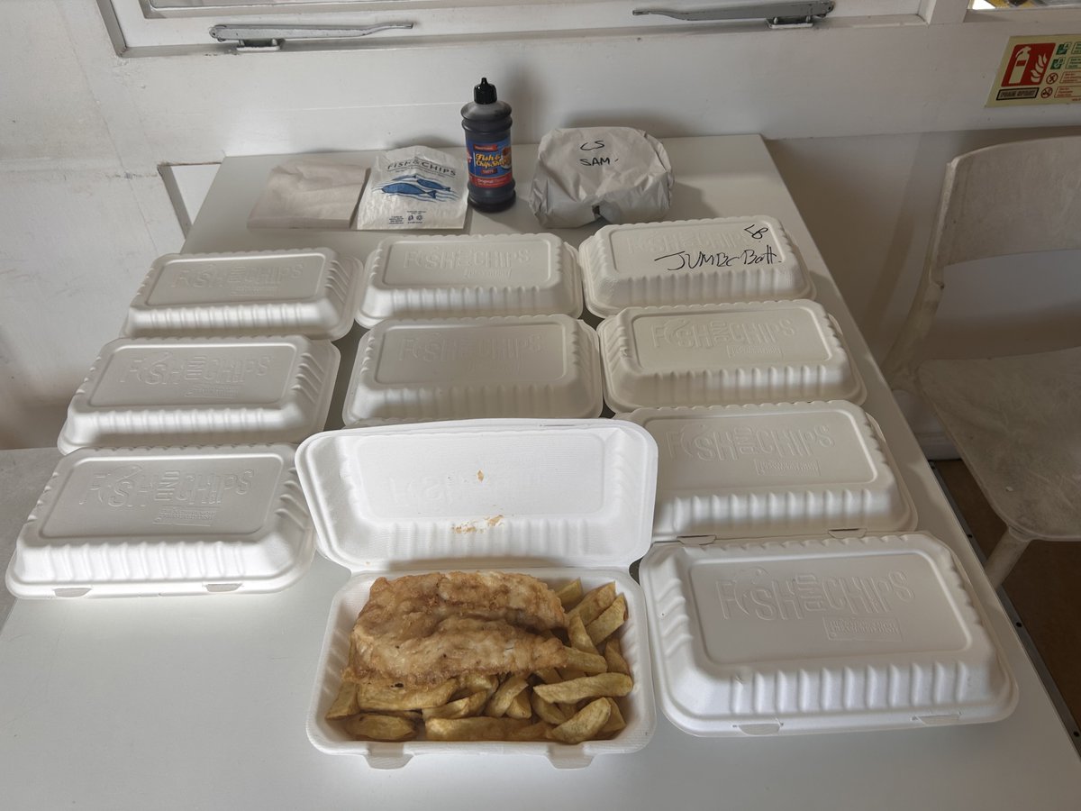Tekeurope's tweet photo. Today staff at Tekeurope enjoyed fish and chips for lunch to celebrate National Fish and Chip Day 2024.
As in previous years the fish and chips were purchased from Jacksons Fish and Chips in Newton Abbot.
#fishandchips #fishandchipday #lunchtimewithshowtime https://t.co/NeRJ1KzPMr