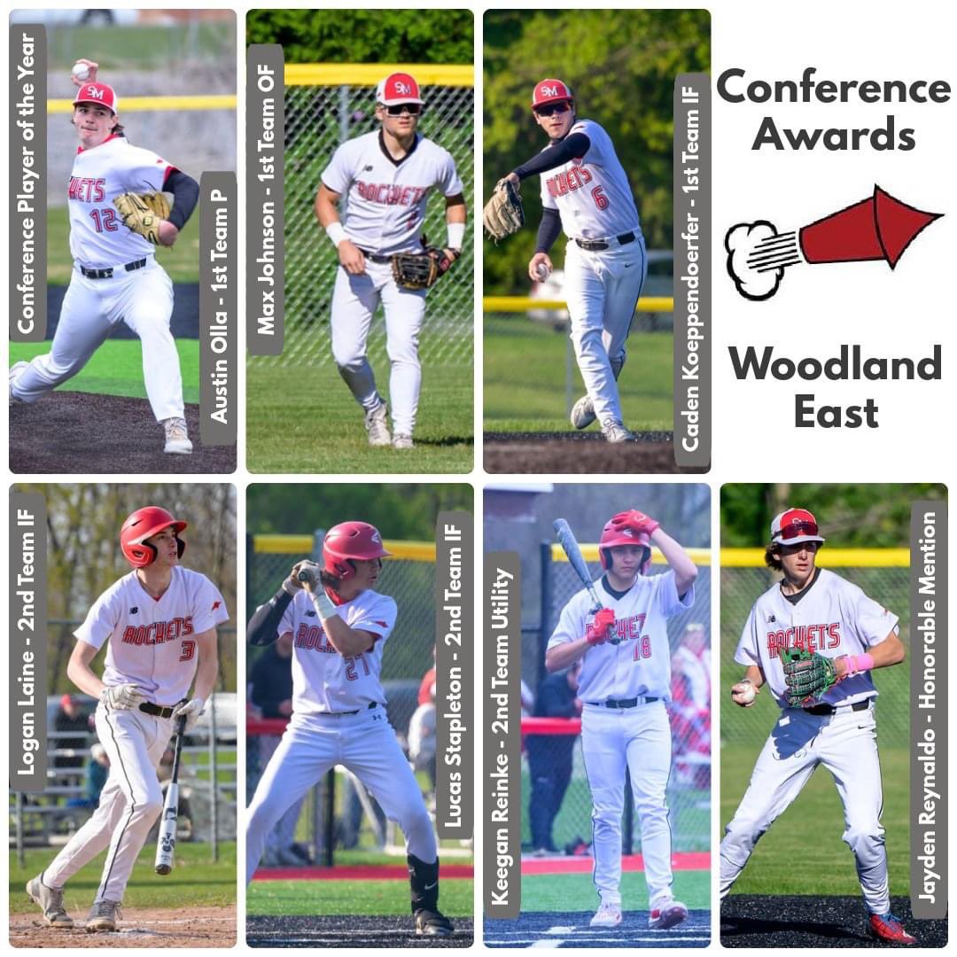 CONGRATULATIONS to the Rockets who are 2024 Woodland East All-Conference award winners!