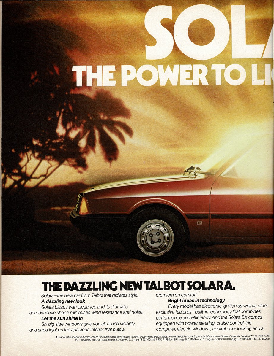 flaneurUK's tweet photo. #TalbotThursday and the Talbot Salora from June 1980 had the power to light up your life. The Talbot marque was only a year old and the new Salora was the first to carry the T on the grille in lieu of the closely related Alpine's Chrysler pentastar. https://t.co/leNmmRyJqz