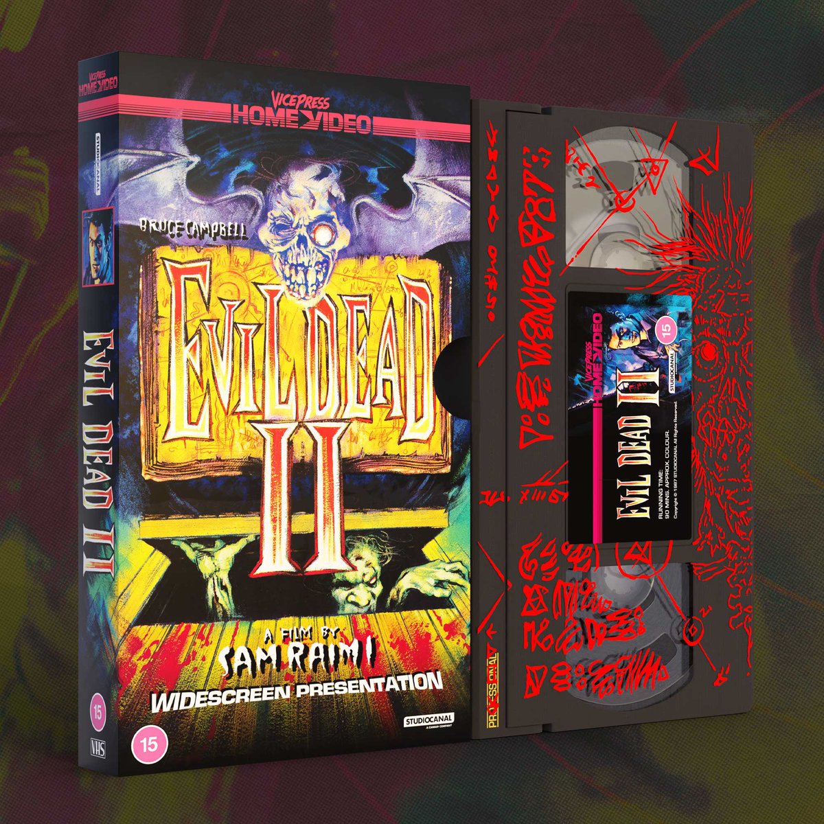 Evil Dead II: Book Of The Dead VHS, available at Open House this Saturday!Featuring art by Graham Humphreys &amp; screen printed tape design by Florey. Edition of 250.

Advance tickets have sold out but tickets can be bought on the door on the day from 11am!

VicePressOpenHouse.co.uk