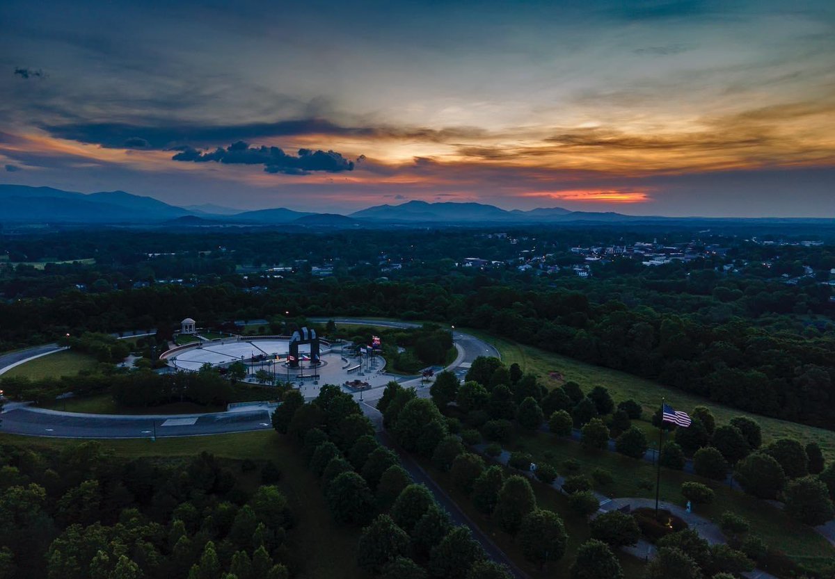 AppalachiaAesth's tweet image. National D-Day Memorial, Bedford, Virginia, nestled in the foothills of the Blue Ridge Mountains.