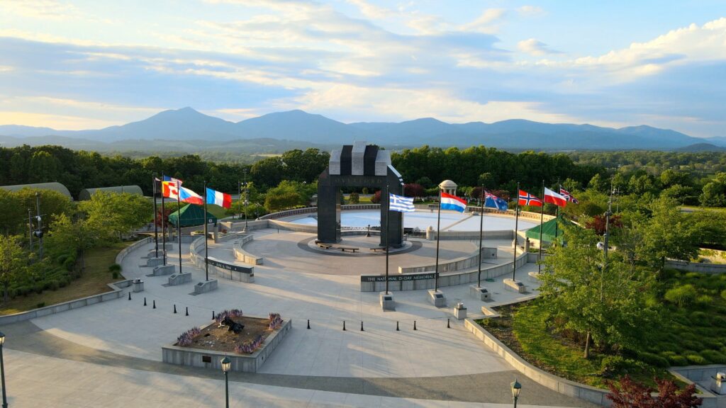 AppalachiaAesth's tweet image. National D-Day Memorial, Bedford, Virginia, nestled in the foothills of the Blue Ridge Mountains.