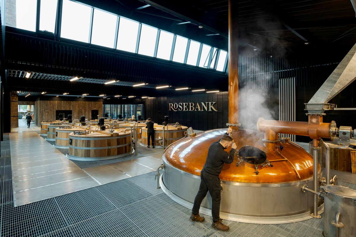 RosebankWhisky's tweet photo. Tomorrow marks another proud milestone in the reawakening of the sleeping giant. From tomorrow, visitors can once again tour and experience the fully operational Rosebank Distillery.

Rest assured, this reawakened giant is a gentle one and is looking forward to welcoming you. https://t.co/z4L7Cgbv7v