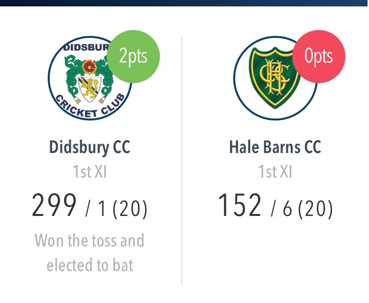 The men’s 1sts have enjoyed batting on the hybrid pitch,chance for the women’s 1sts <a href="/DidsburyCC/">Didsbury CricketClub</a> to have a go tonight..
