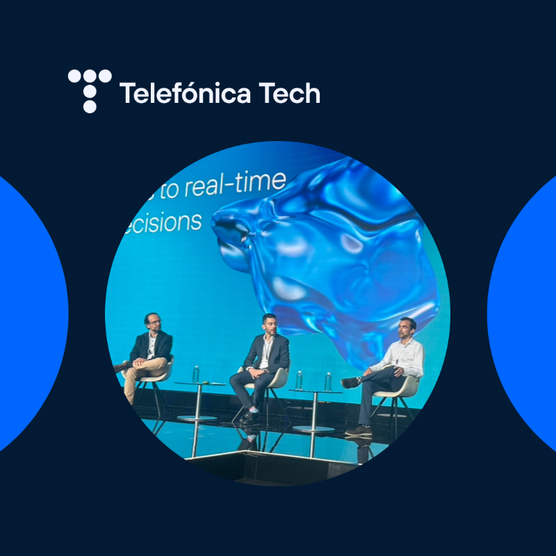 TelefonicaTech's tweet photo. Turno ahora de Darío Cesena, CEO @Geprom_industry, Part of Telefónica Tech, y Vicente Segura, Gerente de Ciberseguridad OT&amp;IoT Telefónica Tech.

Junto a @Fini_golosinas, charlamos sobre Industria 4.0: "Keys to real-time decisions". 🏭 

 #DigitAll24