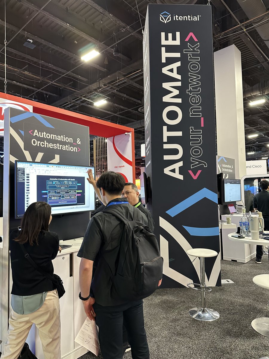 Itential's tweet image. DAY 4 @ #CiscoLive!   

It’s the final day to stop by &amp;amp; say hello to our team, get a demo of what you can do with our #NetworkOrchestration platform, and learn how it can #AutomateYourNetwork.