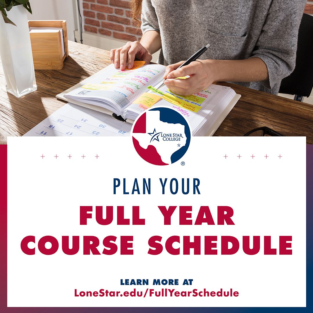 lonestarcollege's tweet image. At Lone Star College, we get it—life and learning can be a juggle. Great news! Our new full-year course schedule makes planning your academic journey easier!

Dive in at Lonestar.edu/FullYearSchedu…!
#LoneStarCollege #LSC #CoursePlanning #BalancedLife #FutureFocused