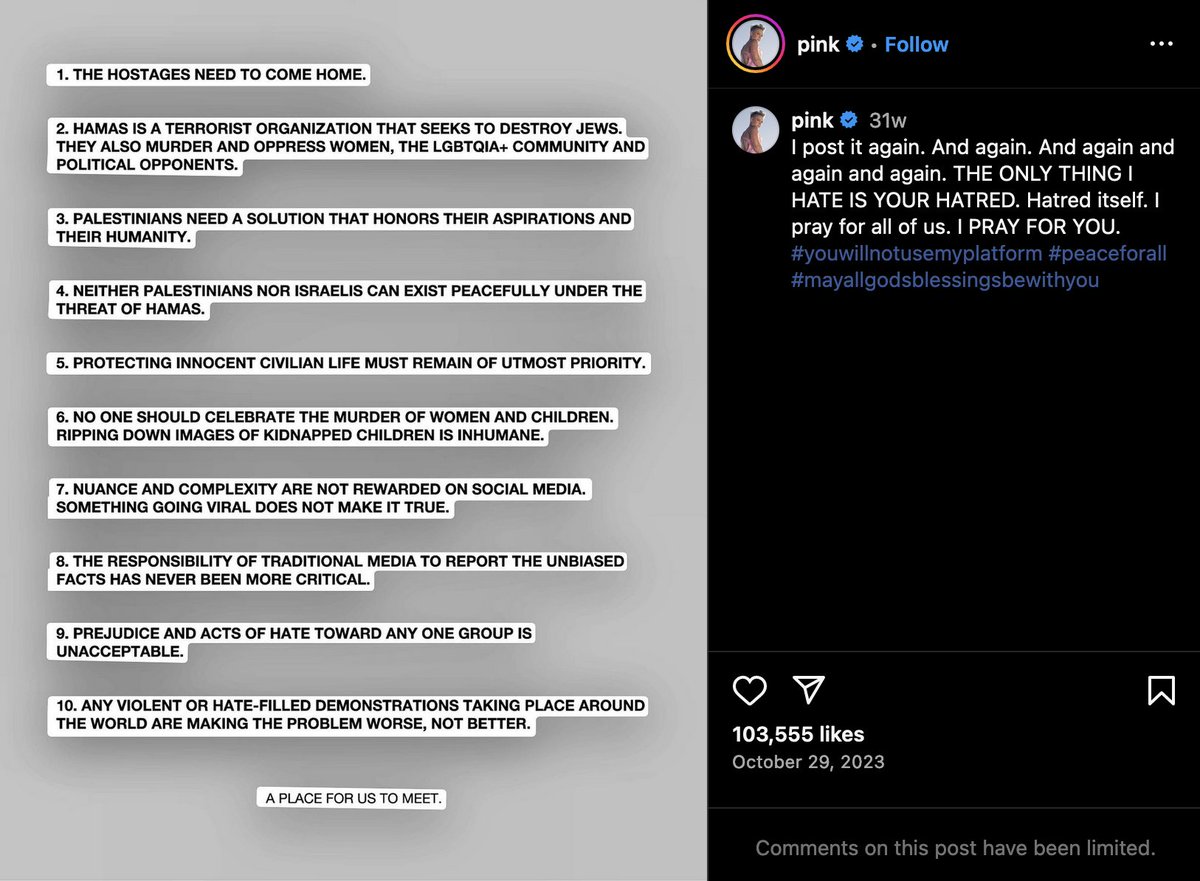 zionistsinmusic's tweet photo. Musician @Pink is a Zionist. https://t.co/EB3diBtB2T