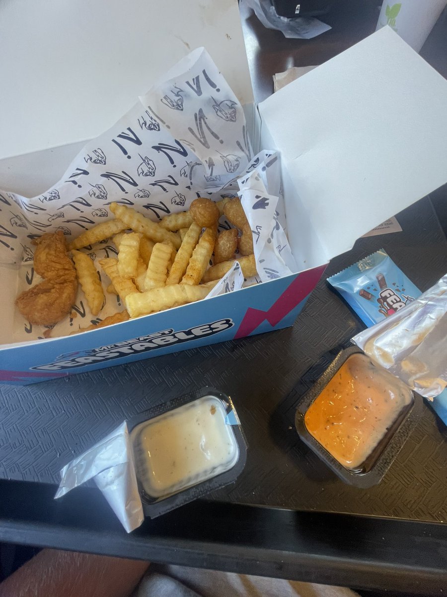<a href="/MrBeast/">MrBeast</a> <a href="/Zaxbys/">ZAXBYS</a> ABSOLUTELY UNREAL. 4 tenders, fries, cheddar bites, and not one but TWO pieces of toast. oh yeah and how could I forget about the chocolate bar 😂absolutely made my day!