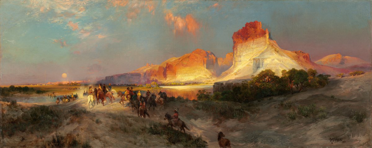AnthonyAvonArt's tweet photo. 2019 Painting inspired by Moran.
2021 Study of Moran.
2024 Painting Inspired by Moran.
1881 Green River Cliffs, Wyoming, by Thomas Moran. https://t.co/IEHW5MgT8s