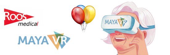 Roos Medical en Maya VR bundelen krachten.  ‘Deze samenwerking maakt de zorg vandaag klaar voor de zorg van morgen.’

Maya VR verbetert ouderenzorg m.b.v. VR . MayaHome helpt bij wondverzorging, emotieregulatie en cognitieve stimulatie. Nu verkrijgbaar via Roos Medical.
