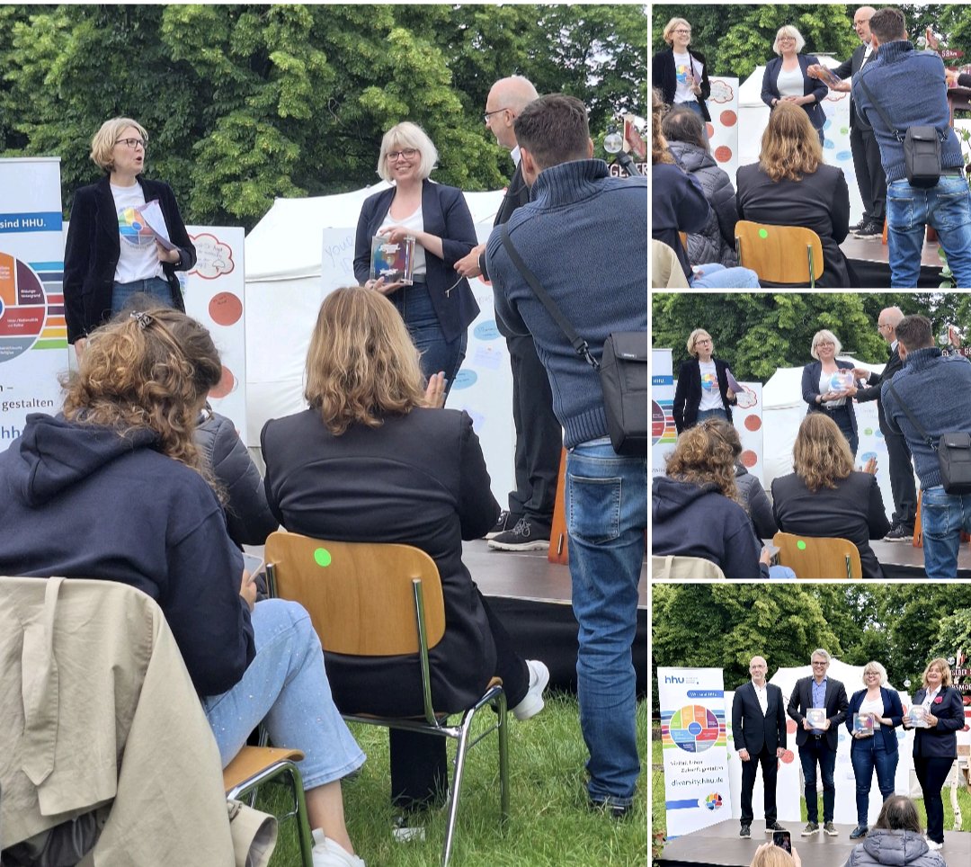 Kaffeekaetzchen's tweet photo. Yesterday, I had the great honor of receiving the Diversity Award from @HHU_de in the Students category.

My heartfelt thanks go to the jury for selecting me among the other nominees, and to the organizers of the Diversity Department at HHU for this outstanding event. https://t.co/u8rQtwFBva