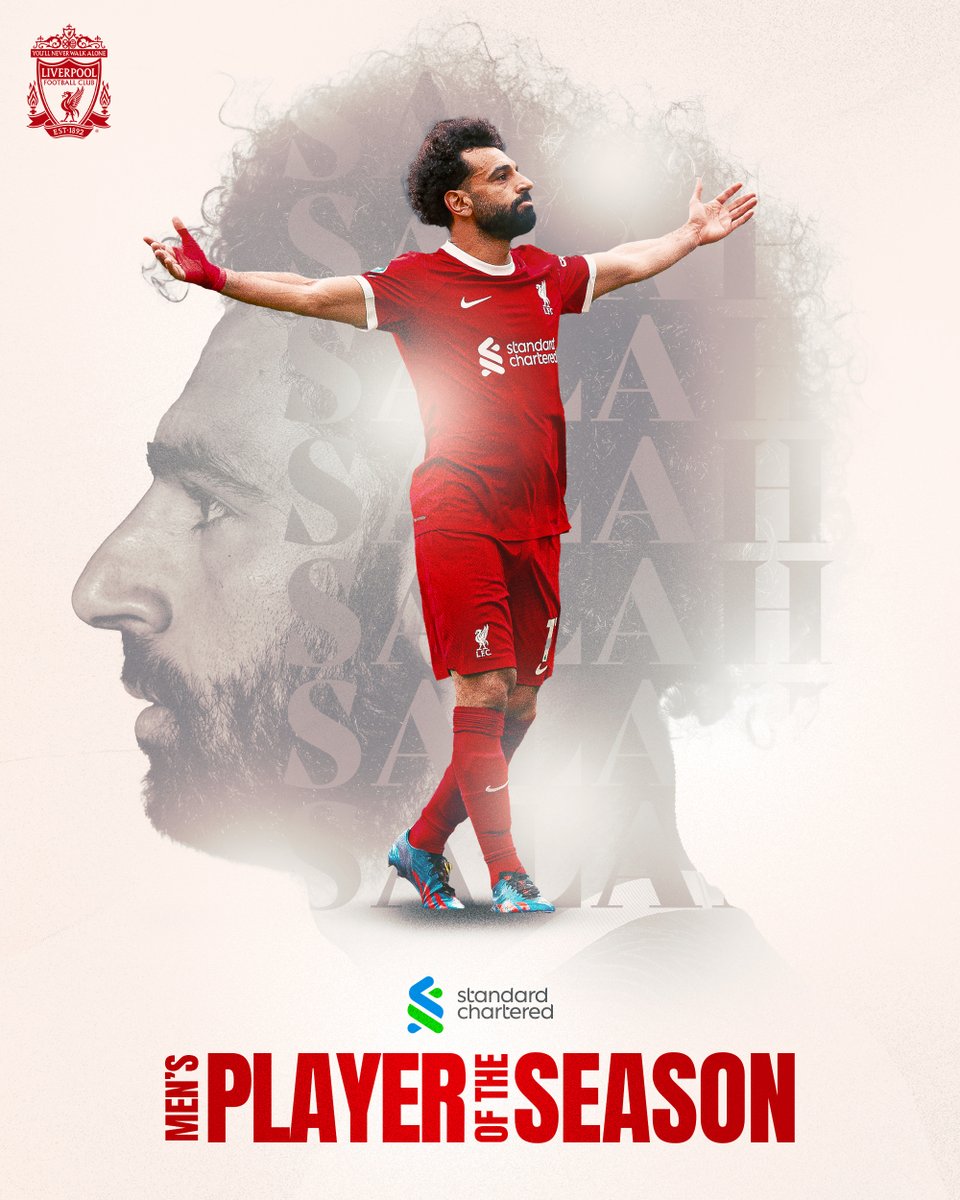 Your <a href="/StanChart/">Standard Chartered</a> Player of the Season for 2023/24... <a href="/MoSalah/">Mohamed Salah</a> 🇪🇬👑 #ad