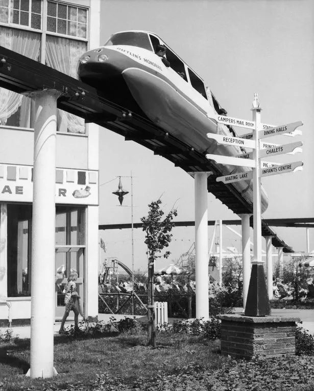 Hi-tech transport at Butlins, Minehead, in 1967.

#life #nostalgia #memories #Britain