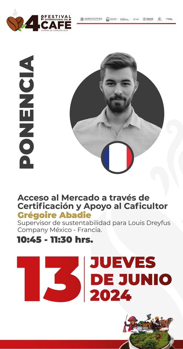Participa en las conferencias magistrales, paneles, ponencias y talleres en el marco del 4to. Festival Internacional del Café, Chiapas de Corazón 2024.
Te dejamos la agenda de actividades.
¡Con el café, #ChiapasEsMásFuerte!