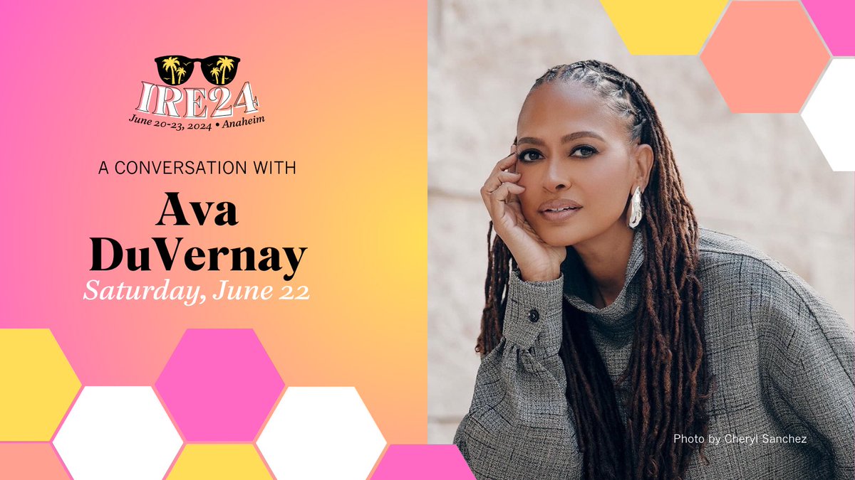 Investigative Reporters & Editors (@ire_nicar) on Twitter photo 🔔 #IRE24 announcement 🔔
We are thrilled to announce award-winning filmmaker Ava DuVernay will be the keynote speaker at this year's conference!
With works like “Selma,” “13th” and “When They See Us,” <a href="/ava/">Ava DuVernay</a> is known for breaking barriers in the media industry and shining light 🔔 #IRE24 announcement 🔔
We are thrilled to announce award-winning filmmaker Ava DuVernay will be the keynote speaker at this year's conference!
With works like “Selma,” “13th” and “When They See Us,” <a href="/ava/">Ava DuVernay</a> is known for breaking barriers in the media industry and shining light