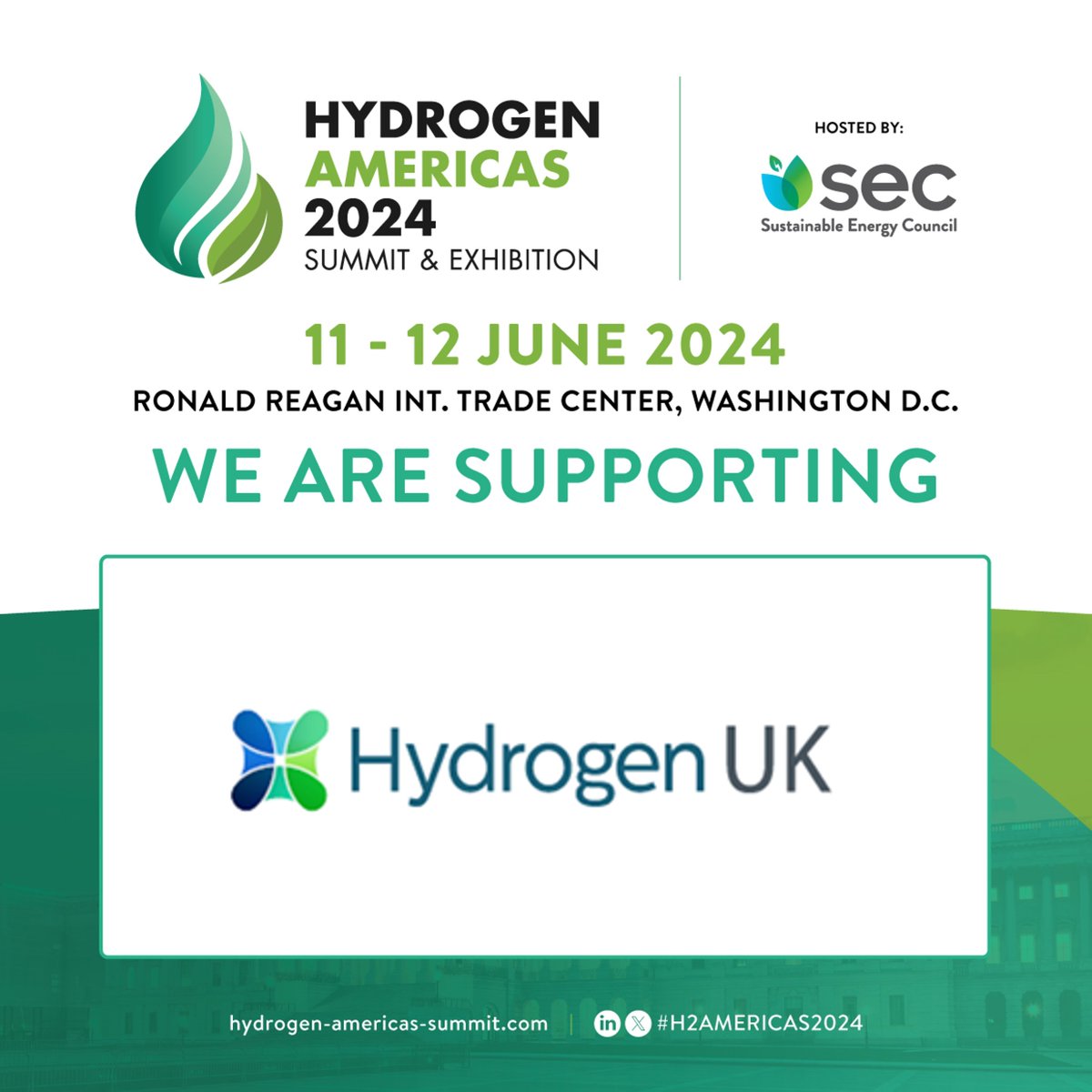 Hydrogen UK (@h2ukorg) on Twitter photo Hydrogen UK is heading to H2Americas2024 by @HydrogenFSummit on 11-12 June at <a href="/ReaganITCDC/">Ronald Reagan Bldg</a> in Washington D.C.
Network and form partnerships with 4,000+ global #hydrogen and #energy experts from the hydrogen value chain across the Americas!
âś… Register: bit.ly/3w8j6NH Hydrogen UK is heading to H2Americas2024 by @HydrogenFSummit on 11-12 June at <a href="/ReaganITCDC/">Ronald Reagan Bldg</a> in Washington D.C.
Network and form partnerships with 4,000+ global #hydrogen and #energy experts from the hydrogen value chain across the Americas!
âś… Register: bit.ly/3w8j6NH