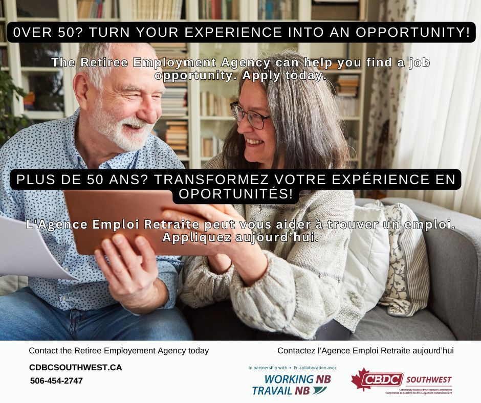 SouthwestValley's tweet photo. π Over 50? Turn your experience into opportunity! Our program connects retirees with jobs to earn extra and mentor the next-gen. Dive into new beginnings today!
Apply now: honeylee.beaulieu@cbdc.ca π
#FrederictonNB #OromoctoNB #WoodstockNB #MintoNB #ChipmanNB https://t.co/eVvQSUYZLQ