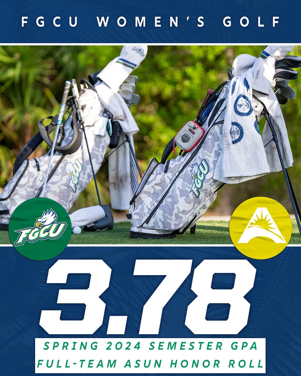 FGCU Women's Golf (@fgcu_wgolf) on Twitter photo Students first. Athletes second. Another strong performance by the Eagles in the classroom π
#WingsUp Students first. Athletes second. Another strong performance by the Eagles in the classroom π
#WingsUp