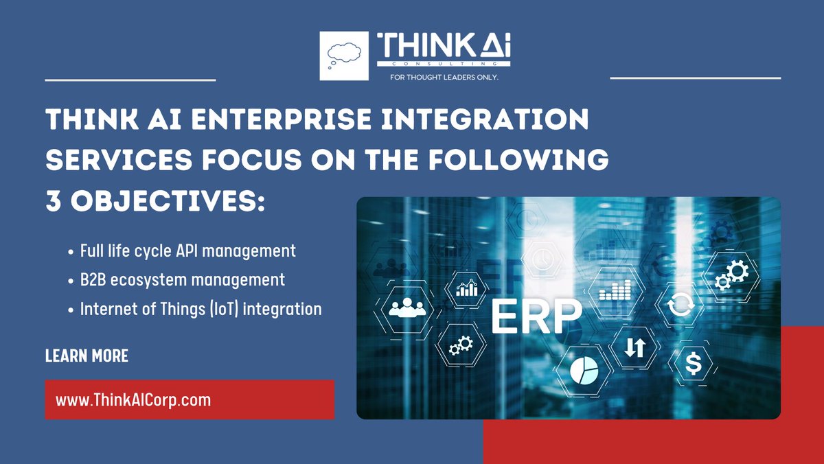 bhardia's tweet image. Application & data integration is foundational to delivering new customer experiences & services. applications are becoming more complex — they are distributed & must scale.
our Enterprise Integration Services: buff.ly/3zOOlKL
#Think AI #EnterpriseIntegration