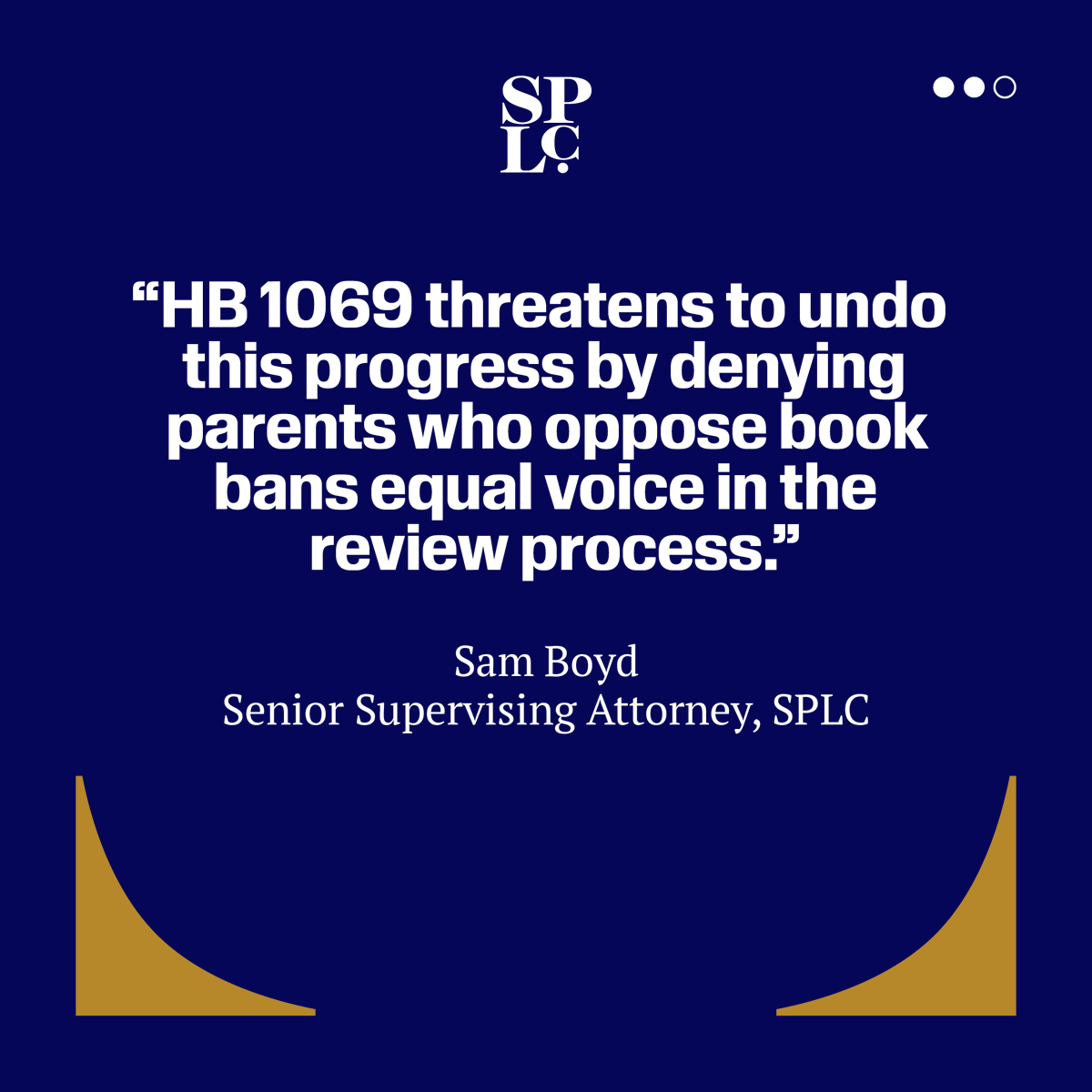 splcenter's tweet photo. 📣 With @DemocracyFwd, @ACLUFL, parents & caregivers, the SPLC is fighting #Florida's discriminatory book ban policy in court 📲 https://t.co/iMzd8Sz8eM
#HB1069 is an attempt to steal decisions away from parents and allow extremists to decide what books or media kids can access. https://t.co/bL3ine6v8a