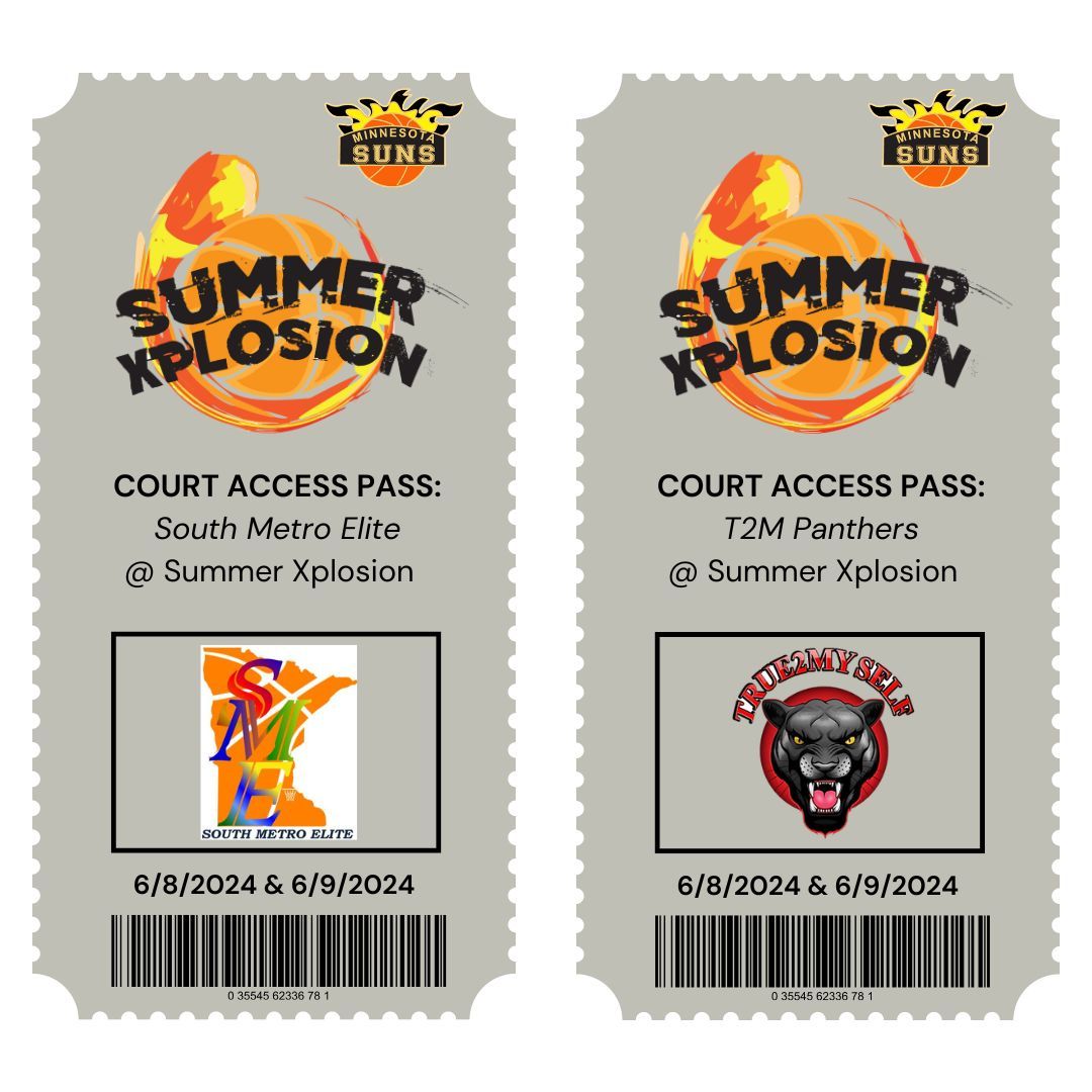 Next up, we are excited to host ND Phenom, Minnesota Nice, South Metro Elite, and T2M Panthers this weekend at Summer Xplosion!!