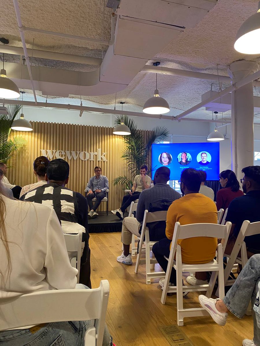 Just attended an amazing panel at WeWork NY! 🌟 Leaders from  <a href="/Zoom/">Zoom</a>, @Asana, and @Okta shared how they're using AI to transform their businesses. Huge thanks to <a href="/robinbunevich/">Robin Bunevich®</a> Robin Bunevich, <a href="/ethandewaal/">Ethan DeWaal</a>  Ethan DeWaal, and Ryan Bradley for the insights! #TechWeek #AI #NYTechWeek