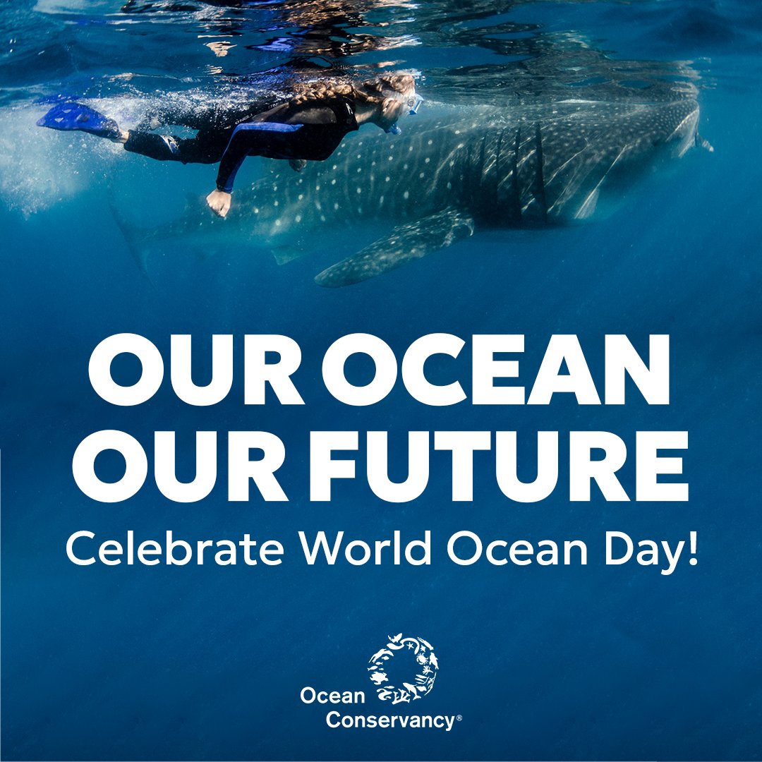 June 8 is #WorldOceanDay, our favorite day of the year at <a href="/OurOcean/">Ocean Conservancy</a>! 🌊💙
We’re tackling our ocean’s biggest problems from all angles, and I'm incredibly proud of our work. Consider making a donation-every World Ocean Day gift will be MATCHED up to $25K. donate.oceanconservancy.org/page/150401/do…