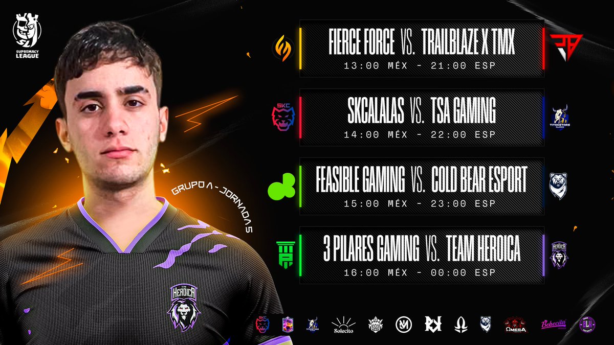 Supremacy League (@cr_supremacy) on Twitter photo ๐ ๐๐๐๐๐๐๐๐ - ๐๐๐๐๐ ๐ โ๏ธ
๐ฏ ๐๐๐๐๐ ๐
La jornada esperada por todos los equipos, ya que hoy debutan sus nuevos fichajes. Sin embargo... ยฟSerรก lo suficiente para cambiar el rumbo de su grupo? Eso lo averiguaremos en las transmisiones ๐ฟ. ยกNOS VEMOS AHร!
๐๏ธ: ๐ ๐๐๐๐๐๐๐๐ - ๐๐๐๐๐ ๐ โ๏ธ
๐ฏ ๐๐๐๐๐ ๐
La jornada esperada por todos los equipos, ya que hoy debutan sus nuevos fichajes. Sin embargo... ยฟSerรก lo suficiente para cambiar el rumbo de su grupo? Eso lo averiguaremos en las transmisiones ๐ฟ. ยกNOS VEMOS AHร!
๐๏ธ: