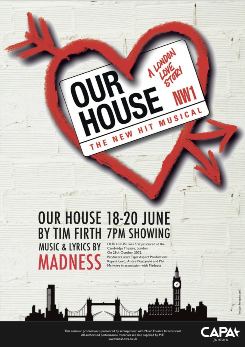 CAPA Juniors (@capajuniors) on Twitter photo Tickets are now on sale for our summer production ‘OUR HOUSE, book now to avoid disappointment. #ourhouseinthemiddleofthistweet
eventbrite.co.uk/o/capa-juniors… Tickets are now on sale for our summer production ‘OUR HOUSE, book now to avoid disappointment. #ourhouseinthemiddleofthistweet
eventbrite.co.uk/o/capa-juniors…