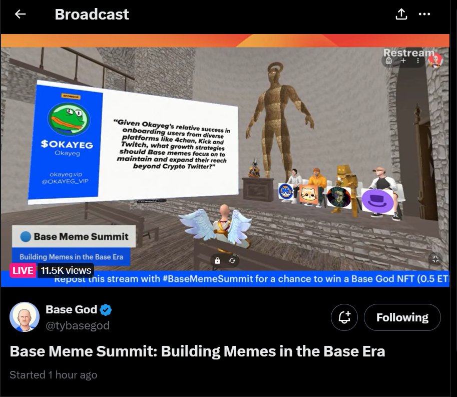 OKAYEG_VIP's tweet photo. 😳 who's that handsome frog

https://t.co/WO83CvI3hI

#BaseMemeSummit https://t.co/qLKbSlwGLT
