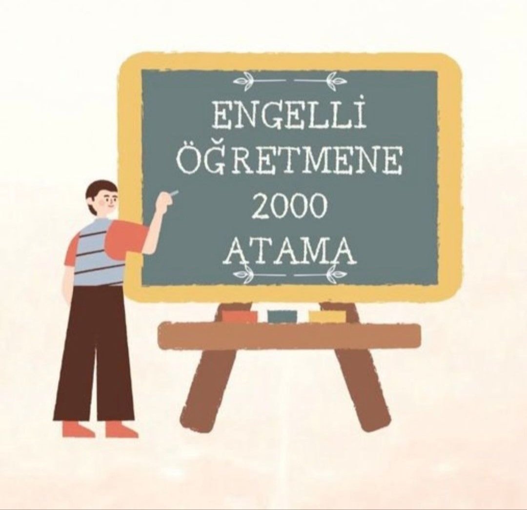 <a href="/yagmuryildz/">Yağmur Yıldız Çelik</a> <a href="/RTErdogan/">Recep Tayyip Erdoğan</a> Yağmur hanım atama bekleyen 2.000 engelli öğretmen atama bekliyor lütfen Sayın Cumhurbaşkanımıza bizleri iletir misiniz?lütfen