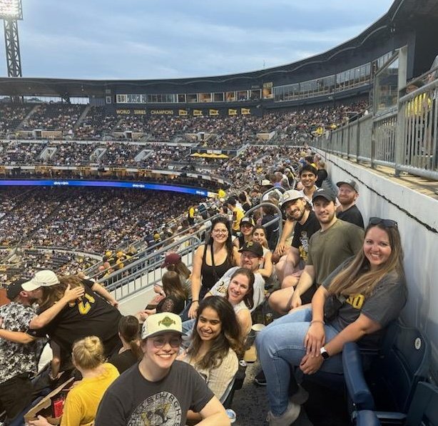 Number_23_'s tweet photo. @AHNGastro GI Fellows by day, Yinzers by night! Such a great @Pirates game and fun night! #RTJR 🏴‍☠️ https://t.co/mZgpfCKOm7