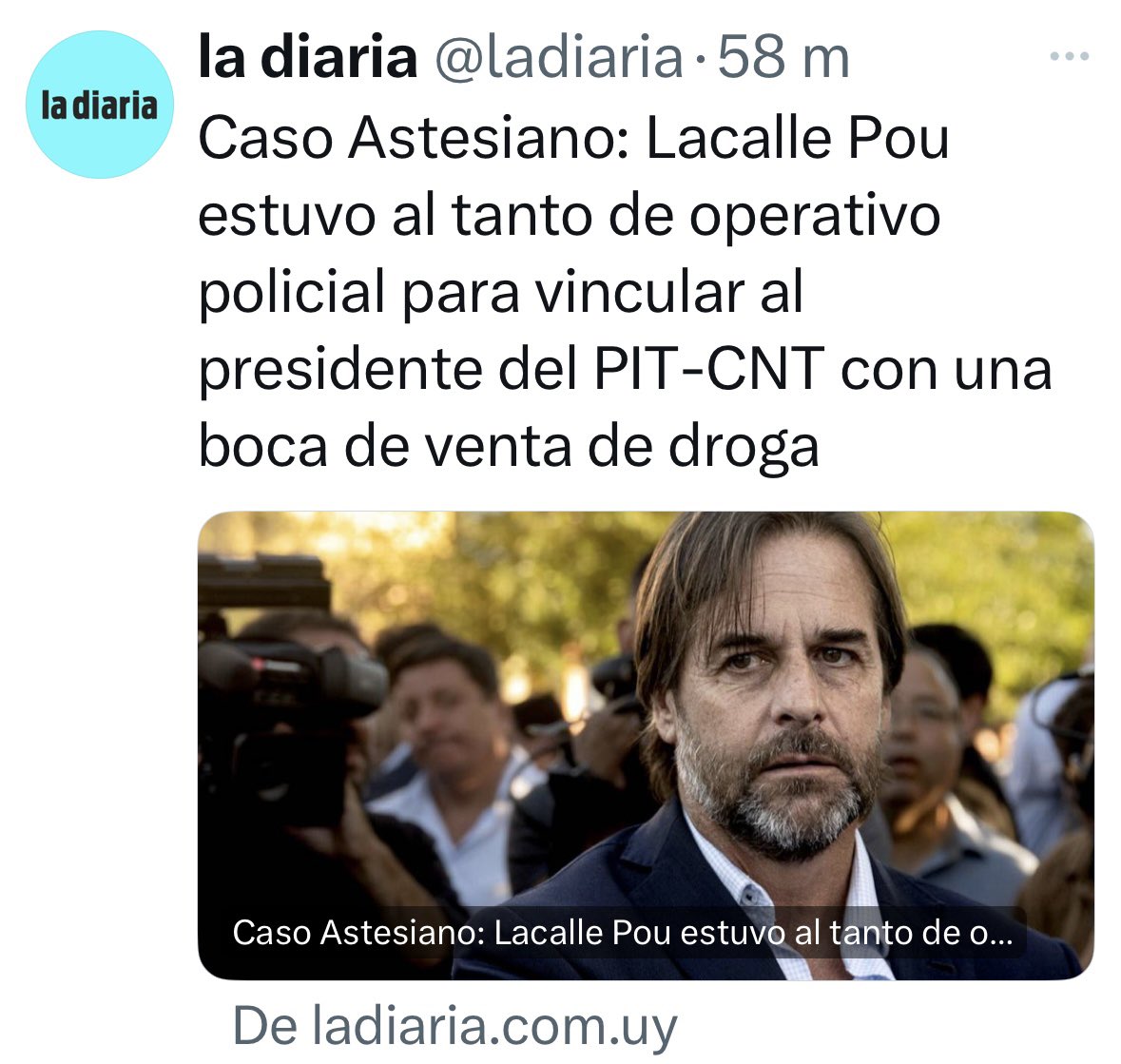 CosseCarolina's tweet photo. Gravísimo. Una operación, orquestada desde la propia residencia de suarez, que interfirió con el trabajo policial y que tuvo como única motivación el ensañamiento con el PITCNT. https://t.co/3SXngURiSS