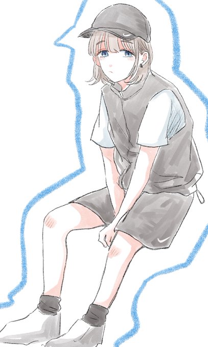 「black shorts looking at viewer」 illustration images(Latest)