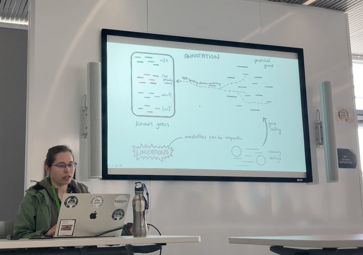 QIB Core Bioinformatics (@qibcorebioinfo) on Twitter photo Final day of #Anvio workshop at <a href="/TheQuadram/">Quadram Institute</a>.
Today we will focus on metabolism thanks to <a href="/ivaglj1va/">Iva Veseli</a> that is now summarising the pain that #annotation brings to metagenomics workflows.
#MerenLab #Metagenomics #Bioinformatics Final day of #Anvio workshop at <a href="/TheQuadram/">Quadram Institute</a>.
Today we will focus on metabolism thanks to <a href="/ivaglj1va/">Iva Veseli</a> that is now summarising the pain that #annotation brings to metagenomics workflows.
#MerenLab #Metagenomics #Bioinformatics