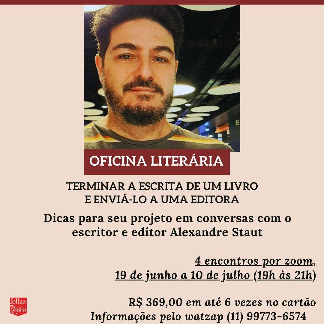 stautalexandre's tweet photo. Criei um curso/oficina com dicas úteis e bem quentes para você tirar seu livro da gaveta e se tornar um escritor publicado. 

Mais informações aqui:
https://t.co/RJJsiJ9xKM
(Link na bio)

#oficinaliterária 
#escritor #vidadeescritor #livrosemaislivros https://t.co/kxk3E7Ac4K