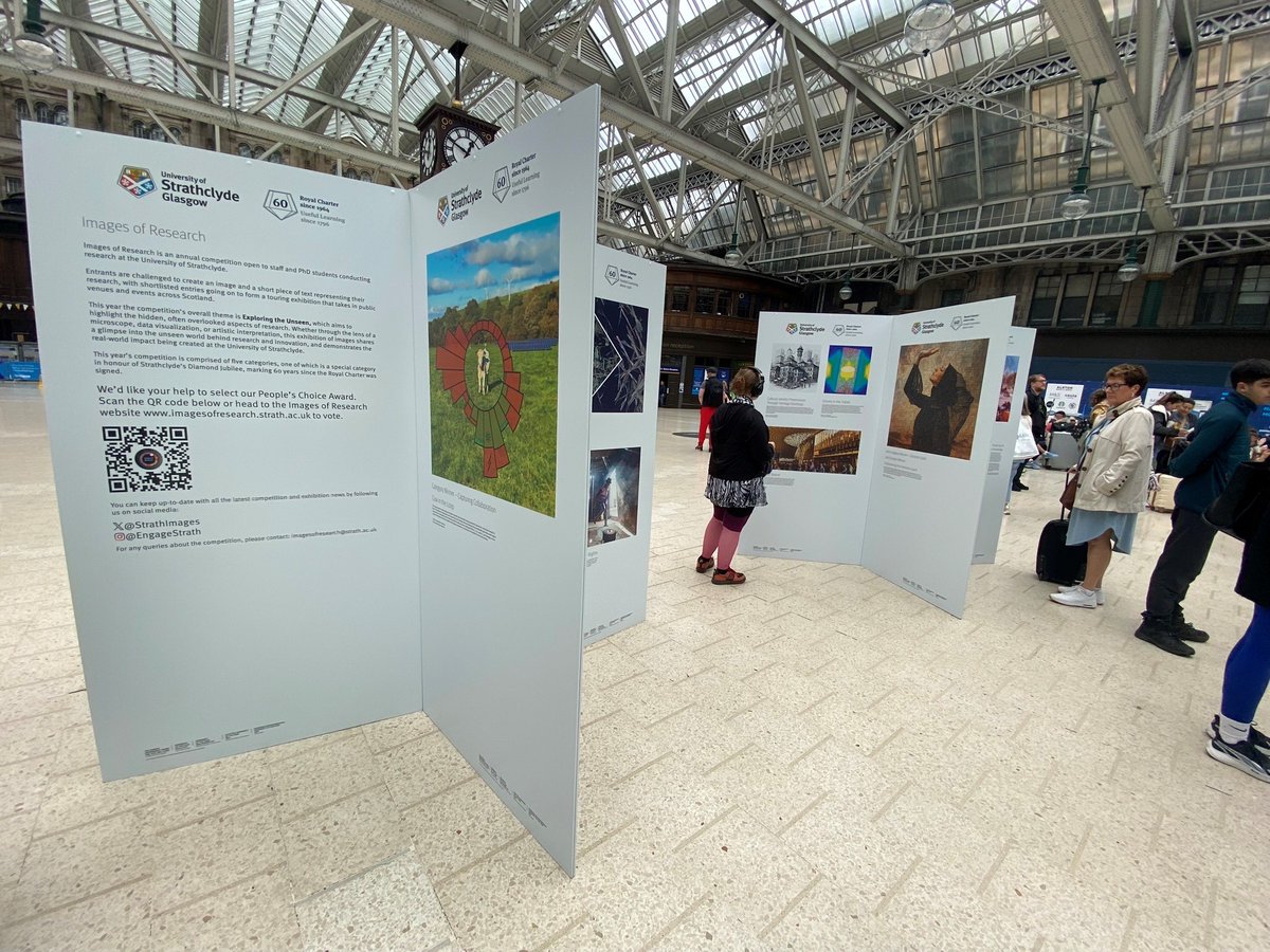 StrathImages's tweet image. Remember Images of Research is part of this years Glasgow Science Festival! You can see the exhibit in Glasgow Central from 27th May – 10th June🙌
Find out more here shorturl.at/SLK0A
@NetworkRailGLC @GlasgowSciFest @UniStrathclyde #GlaSciFest