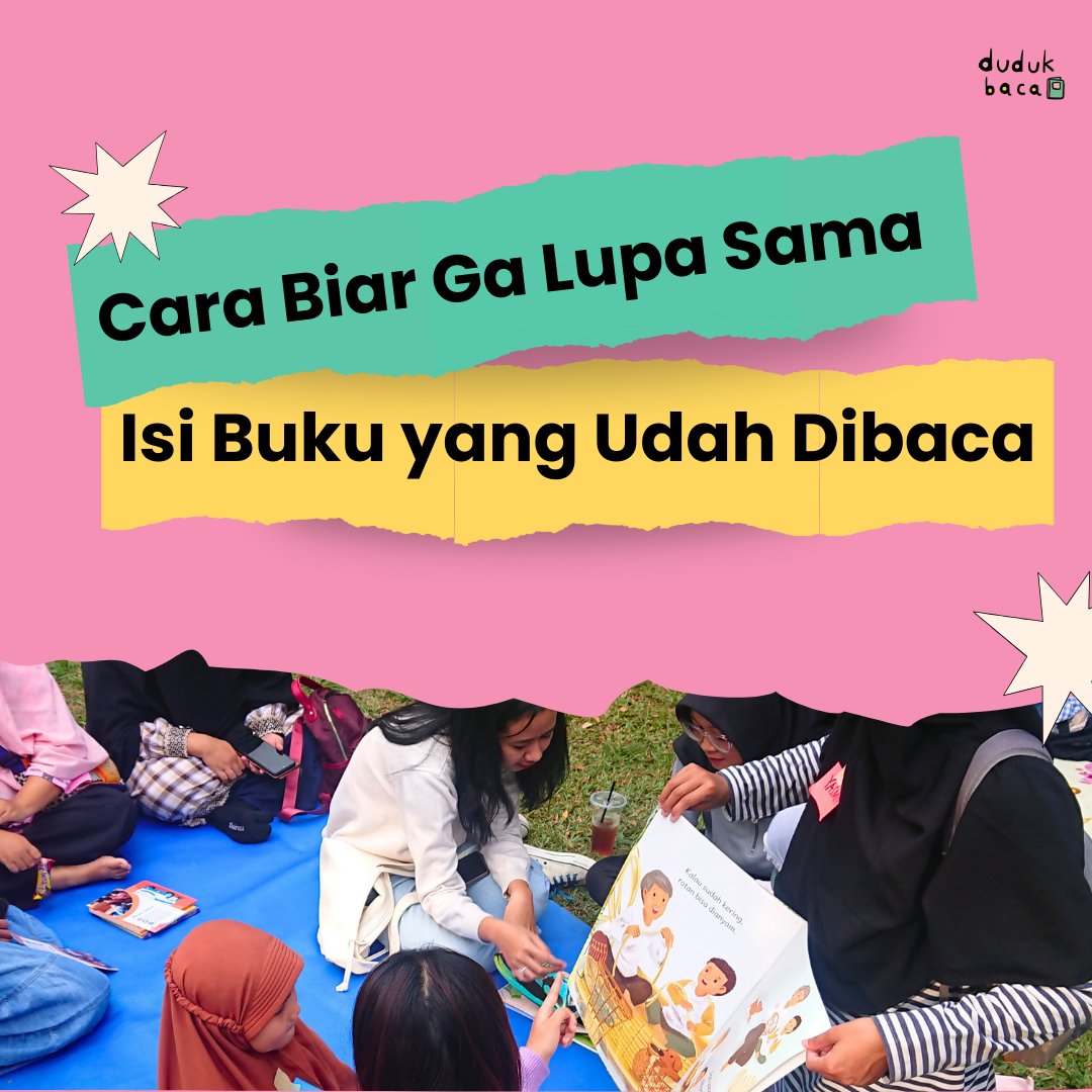 dudukbaca's tweet photo. Halo #Bacawan ππ»
Gimana nih, ada nggak yang kadang masih suka lupa?
Dubi share tips biar bacawan nggak lupa sama isi buku bacaannya yaa!
So, siapa nih yang juga nerapin tips ini kayak Dubi? Atau punya tips lain? coba sharing ke Dubi dongπππ»
#tipsbaca #anotasi #rekomendasibaca https://t.co/teFoPnR5q7