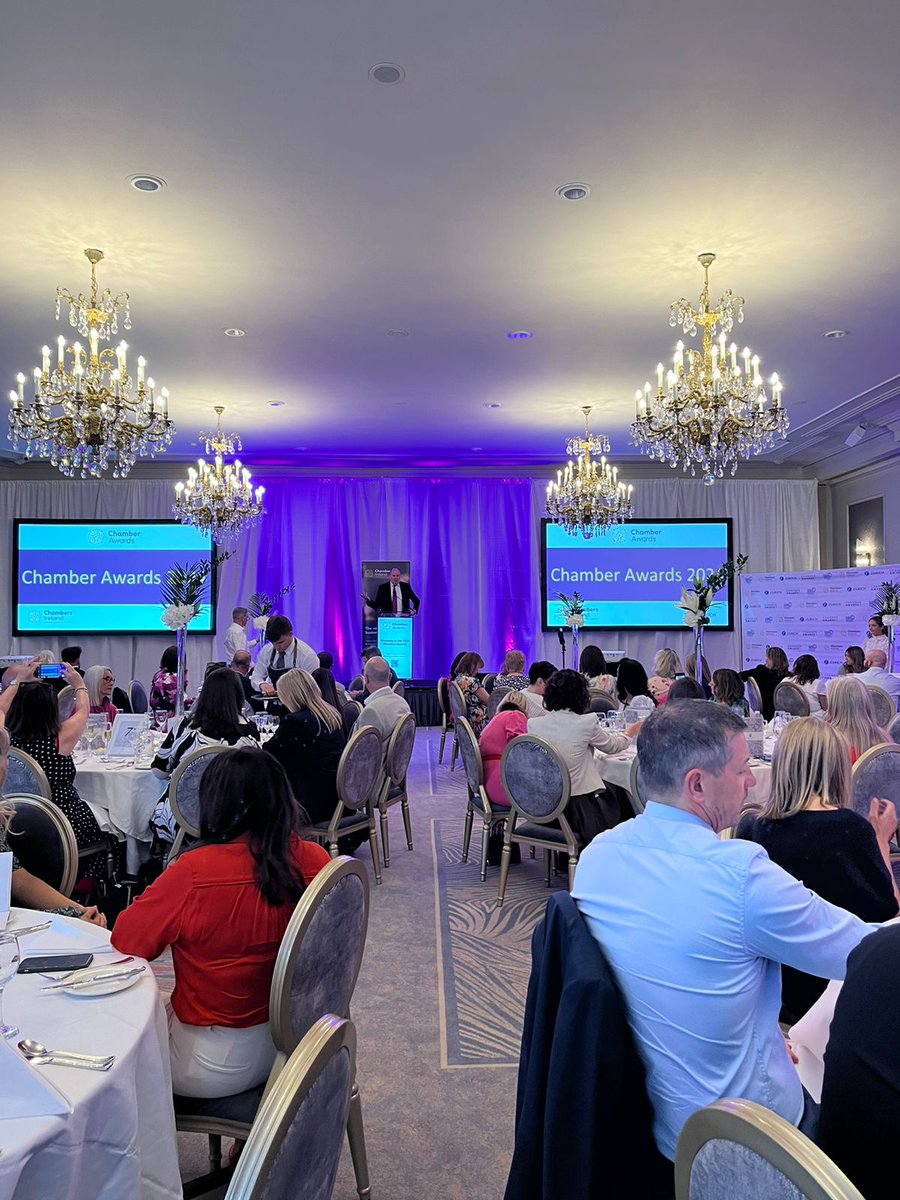 ChambersIreland's tweet photo. …And we’re live.
#ChamberAwards24 https://t.co/MhYWJDuo04