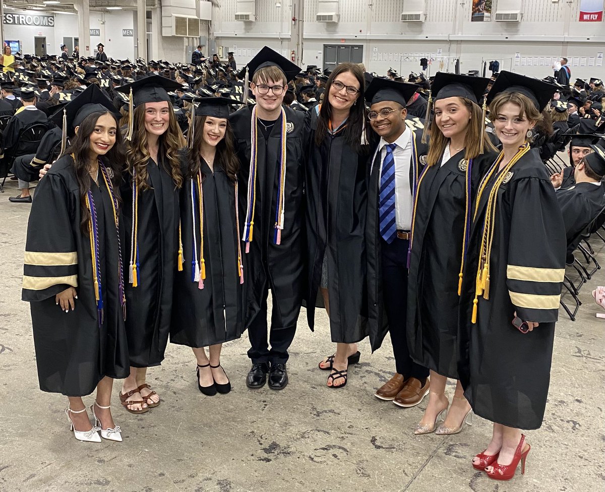Here are the Thespians I was able to wrangle right before the graduation ceremony for one last picture. 💙💛

To All of the 2024 NHS #Thespian Graduates, you have blessed me the past four years with your hard work, unfailing dedication, and amazing talent. Thank you! 🎭