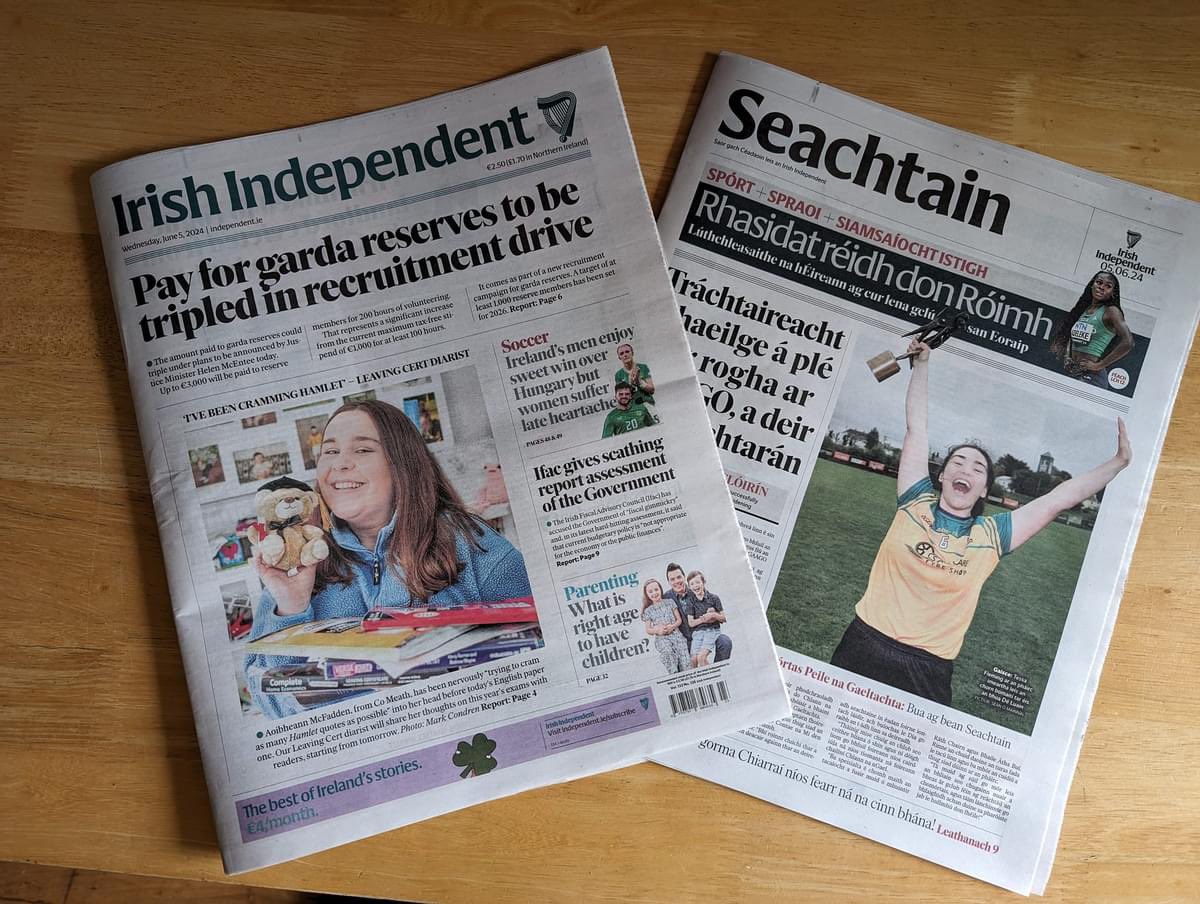 Corr Mhóna featured in <a href="/Independent_ie/">Irish Independent</a>’s Irish language weekly <a href="/SeachtainNuacht/">Seachtain</a>, chatting about metal, Gaeilge, &amp; Fiadh’s release of Abhainn! m.independent.ie/seachtain/is-t…