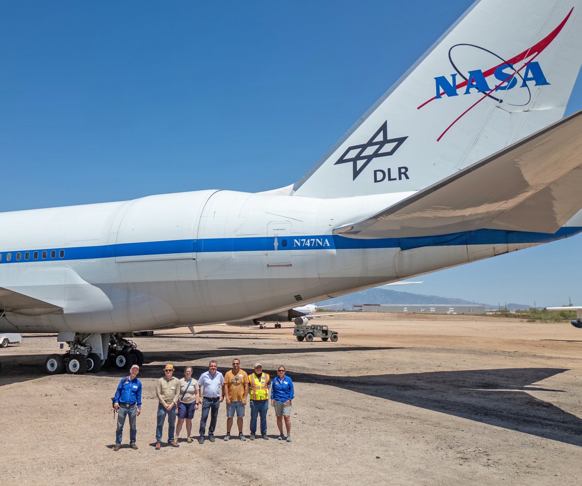 Deut. SOFIA Institut (@sofia_dsi) on Twitter photo On June 1st the SOFIA family re-united at the Pima Air & Space Museum <a href="/pimaair/">Pima Air & Space Museum</a> in Tucson, Arizona. Some people from the DSI team also had the chance to join.
<a href="/DLR_SpaceAgency/">Deutsche Raumfahrtagentur</a> <a href="/UniStuttgartIRS/">Uni Stuttgart IRS</a> <a href="/Uni_Stuttgart/">Uni Stuttgart</a> <a href="/NASA/">NASA</a> On June 1st the SOFIA family re-united at the Pima Air & Space Museum <a href="/pimaair/">Pima Air & Space Museum</a> in Tucson, Arizona. Some people from the DSI team also had the chance to join.
<a href="/DLR_SpaceAgency/">Deutsche Raumfahrtagentur</a> <a href="/UniStuttgartIRS/">Uni Stuttgart IRS</a> <a href="/Uni_Stuttgart/">Uni Stuttgart</a> <a href="/NASA/">NASA</a>