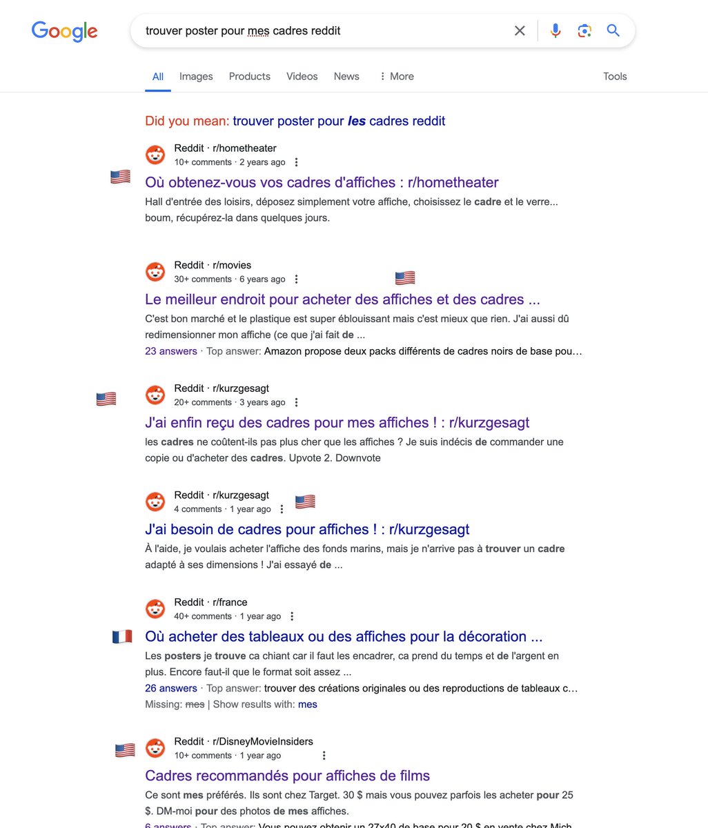 In the new version of the internet, Reddit translates posts automatically.

If you Google Search (in any language)
"where to buy quality posters Reddit"
you get the best American shops.